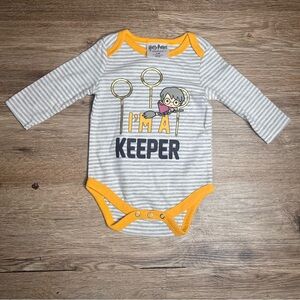 Harry Potter I'm A Keeper 0-3 Months Baby Longsleeve Onesie